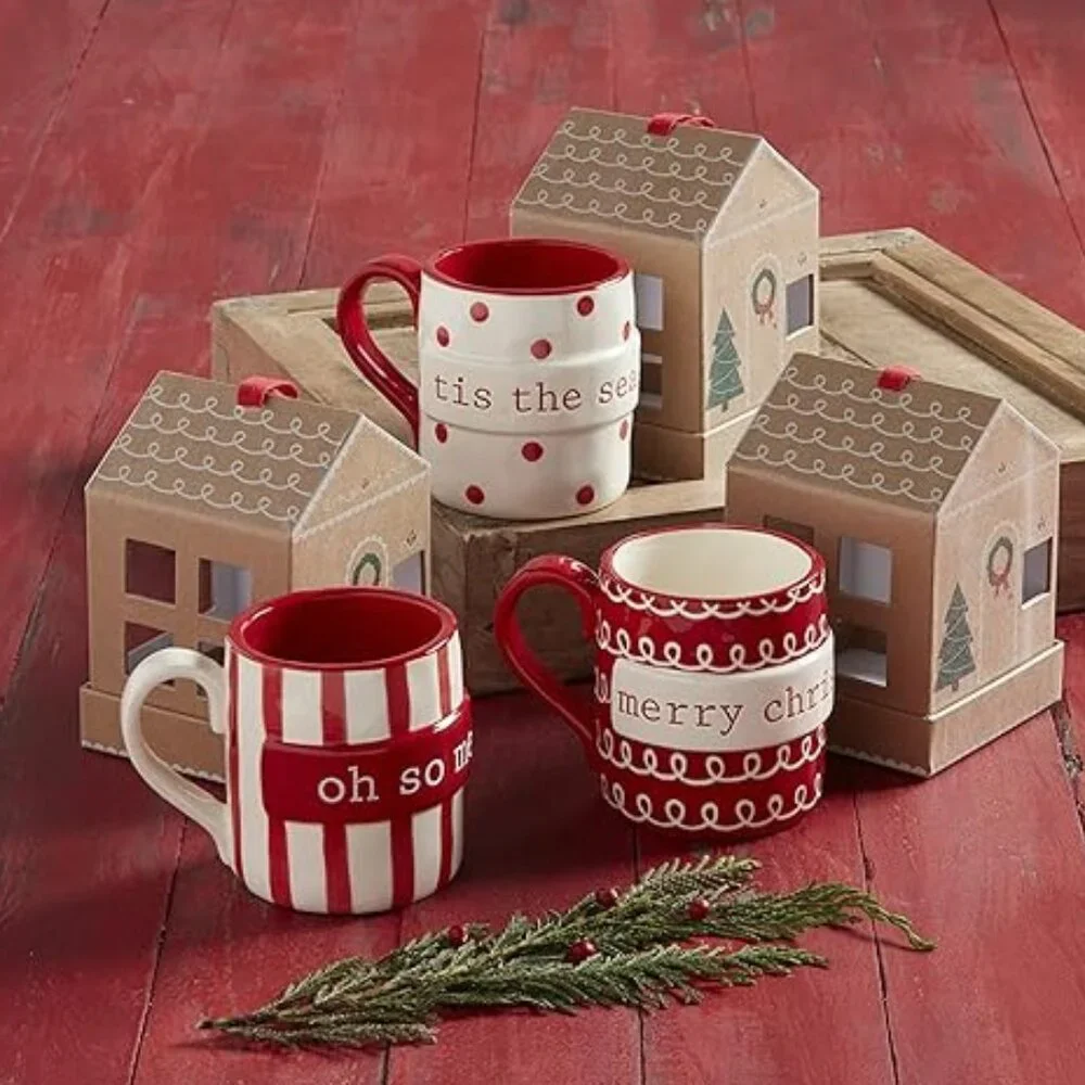 Mud Pie Merry Christmas Gingerbread House Boxed Mug/NWT